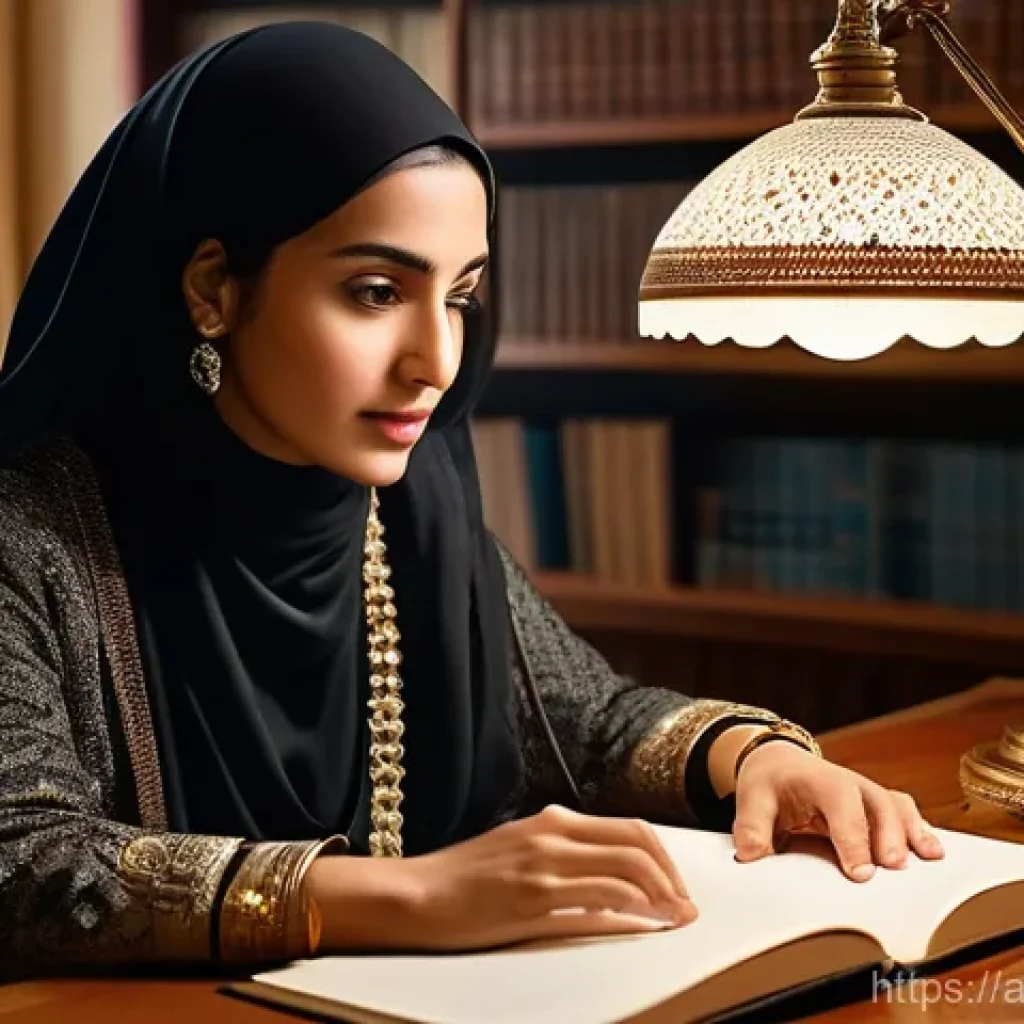 경매사 실무에서의 협상 사례 분석 - **Prompt 1: The Prepared Bidder's Study**
"A sophisticated Arab woman in her late 30s is seated ...