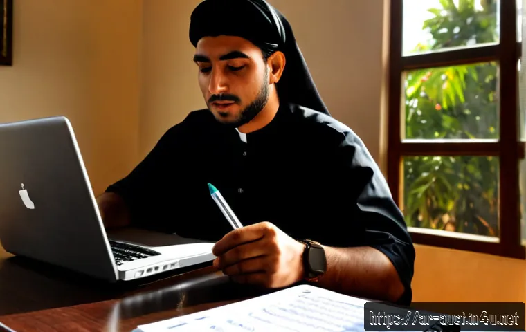 경매사 시험 대비용 기출문제 다운로드 방법 - Photorealistic Arab adult exam candidate studying auctioneer certification past papers at a tidy hom...